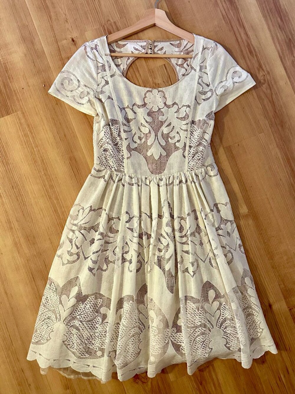 Plenty by Tracy Reese for Anthropologie — Ivory Lace Dress, Size 6 Petite